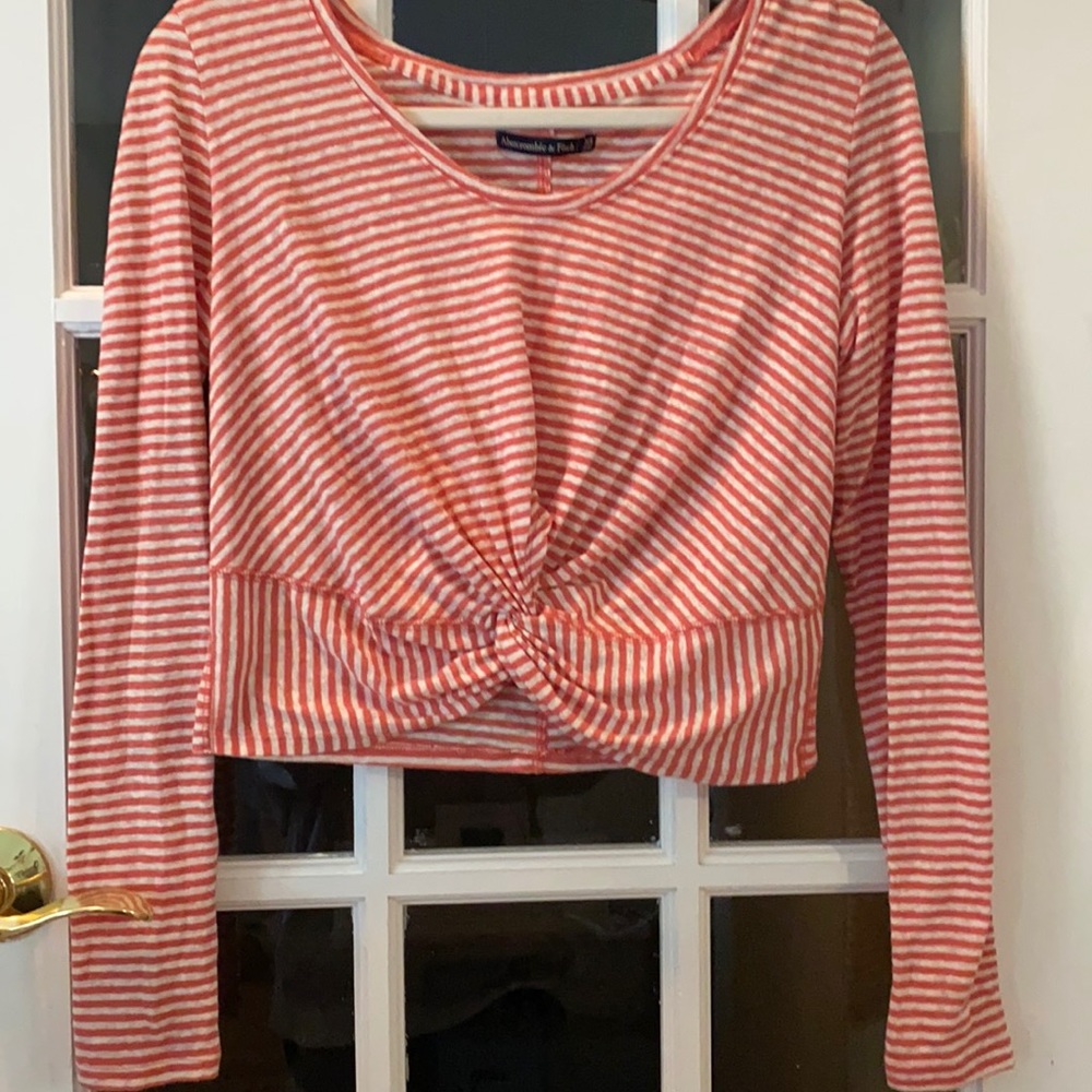 Abercrombie and Fitch nodded striped long sleeve